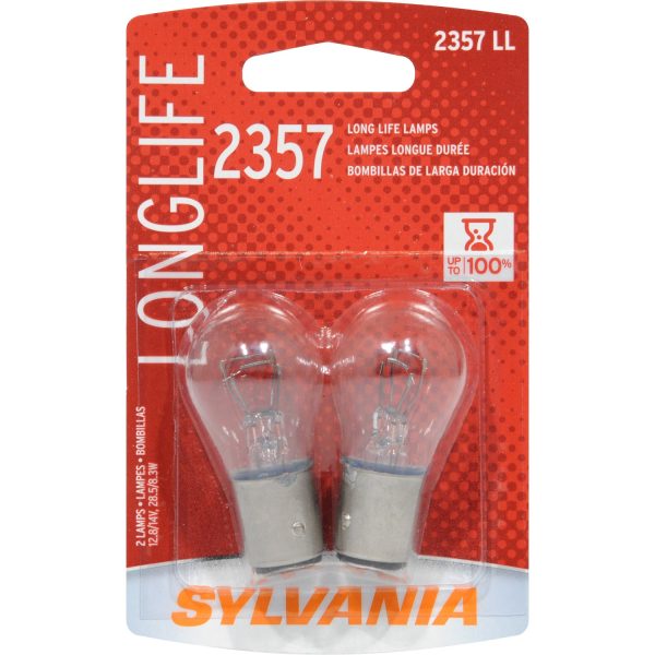 2-PK SYLVANIA 2357 Miniature Incandescent Long Life Bulb Online