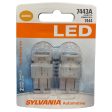 2-PK SYLVANIA 7443A T20 Amber LED Automotive Bulb Hot on Sale