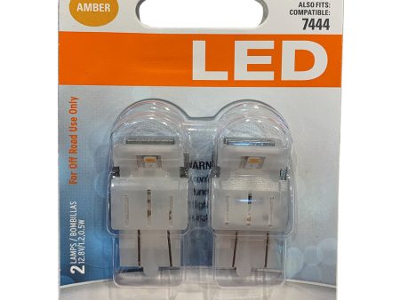 2-PK SYLVANIA 7443A T20 Amber LED Automotive Bulb Hot on Sale