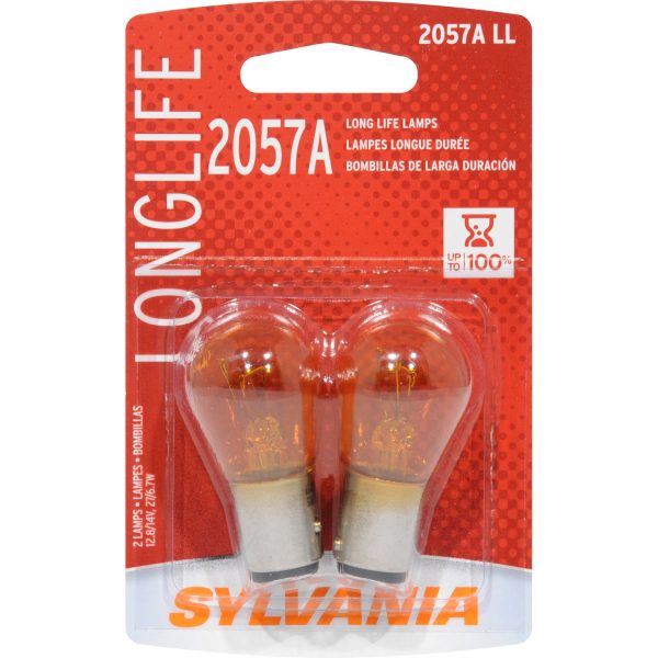 2-PK SYLVANIA 2057A Miniature Incandescent Long Life Bulb Sale