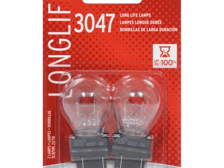 2-PK SYLVANIA 3047 Long Life Automotive Light Bulb For Cheap