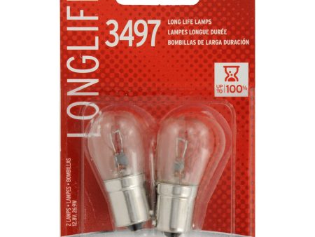 2-PK SYLVANIA 3497 Long Life Automotive Light Bulb on Sale