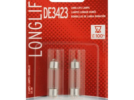 2-PK SYLVANIA DE3423 Long Life Automotive Light Bulb Fashion