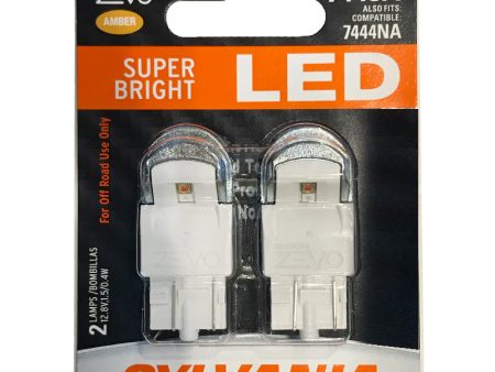 2-PK SYLVANIA ZEVO 7443 T20 Amber LED Automotive Bulb Cheap