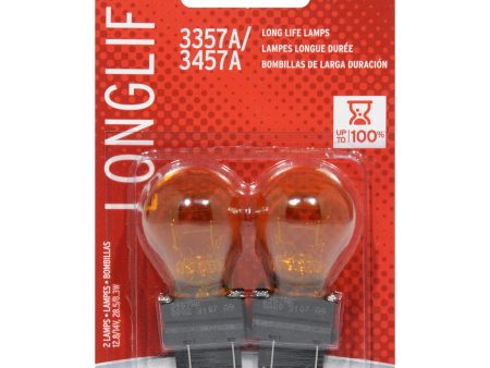 2-PK SYLVANIA 3357A 3457A Long Life Automotive Light Bulb Sale