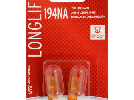 2-PK SYLVANIA 194NA Long Life Automotive Light Bulb Discount