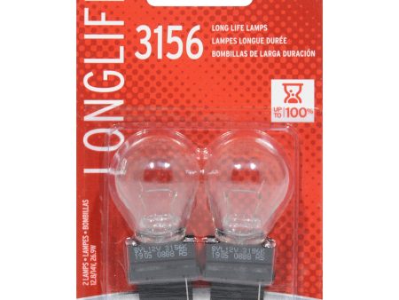 2-PK SYLVANIA 3156 Long Life Automotive Light Bulb For Cheap