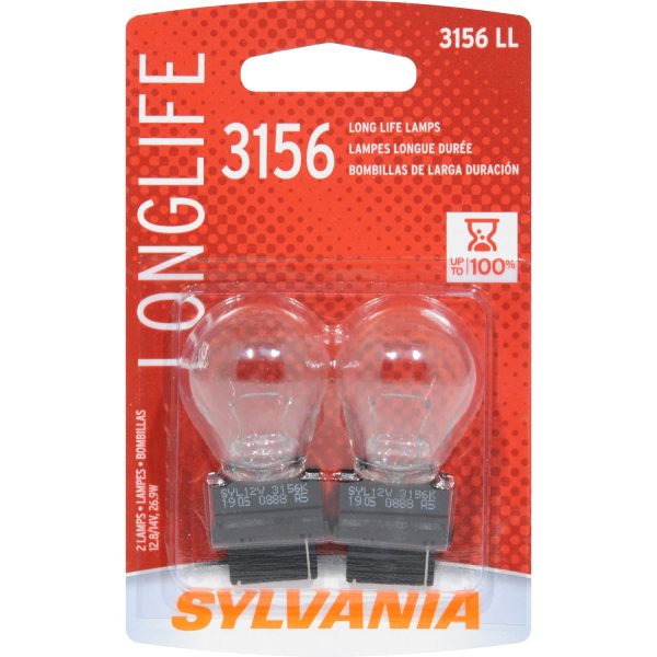 2-PK SYLVANIA 3156 Long Life Automotive Light Bulb For Cheap