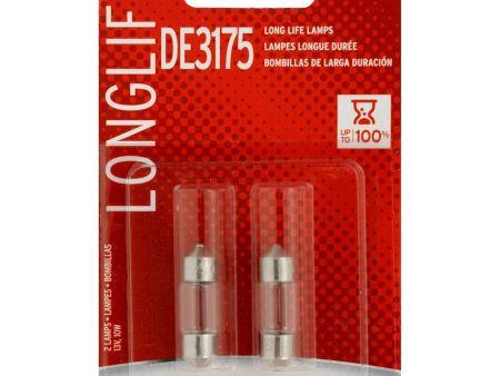 2-PK SYLVANIA DE3175 Long Life Automotive Light Bulb Sale