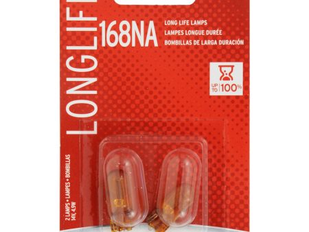 2-PK SYLVANIA 168NA Long Life Automotive Light Bulb Hot on Sale