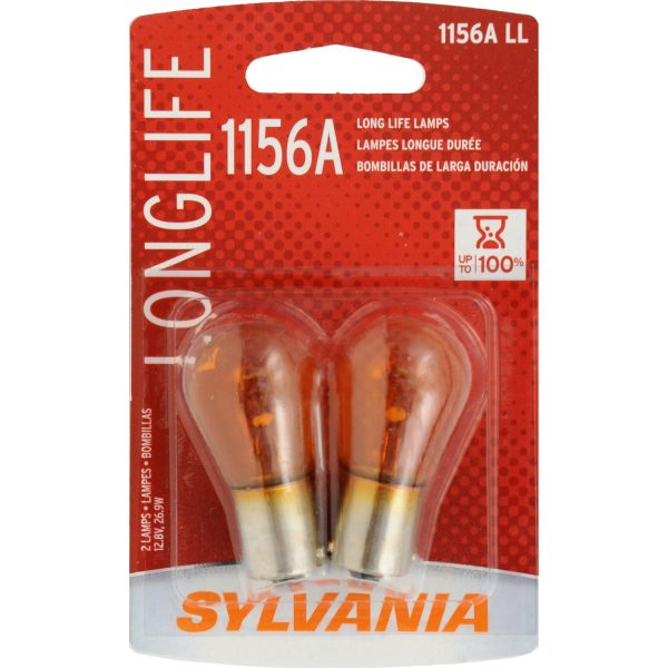 2-PK SYLVANIA 1156A Long Life Automotive Light Bulb For Sale