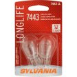 2-PK SYLVANIA 7443 Long Life Automotive Light Bulb Hot on Sale