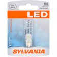 SYLVANIA LED 168 W5W Cool White Automotive Bulb - also fits 194 & 2825 For Sale