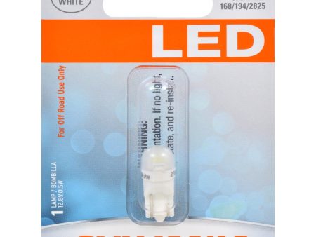 SYLVANIA LED 168 W5W Cool White Automotive Bulb - also fits 194 & 2825 For Sale