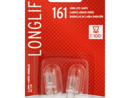 2-PK SYLVANIA 161 Long Life Automotive Light Bulb Supply