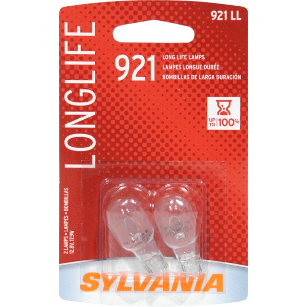 2-PK SYLVANIA 921 Long Life Automotive Light Bulb For Discount