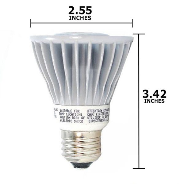 PAR20 Dimmable LED 8W Flood Warm White 2700K SYLVANIA Light Bulb Supply