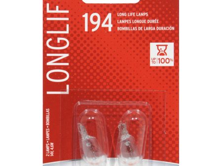 2-PK SYLVANIA 194 Long Life Automotive Light Bulb Online