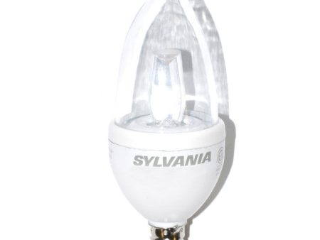 Sylvania 4w 120v B10 2500k Dimmable Candelabra Bent Tip LED Light Bulb Sale