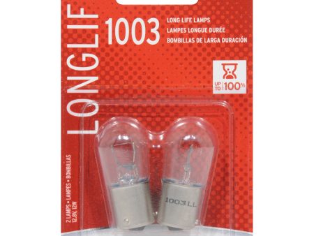 2-PK SYLVANIA 1003 Long Life Automotive Light Bulb Supply