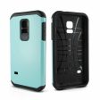 Samsung Galaxy S5 Mini Hyb16 Case Light Blue Black tpu Sale