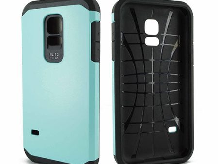 Samsung Galaxy S5 Mini Hyb16 Case Light Blue Black tpu Sale