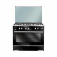 Unionaire Max 12 Gas Cooker, 90 cm, 5 Burners, Stainless Steel Black - C69SSGC447ISOFM122WAL Fashion