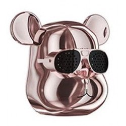 Cool Sunglasses Robot Bear Head Wireless Bluetooth Speaker L15 for Universal Cell Phone And Bluetooth Device (Rose Gold) For Sale