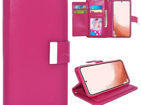 Samsung S21FE Dual Flap Wallet Case WCFC13 Pink For Sale