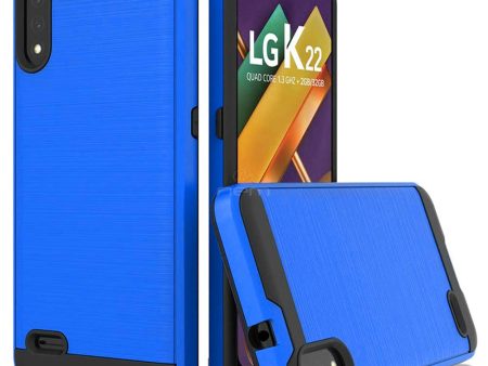 LG K22 K22 Plus K32 5G (2021) Brushed Case HYB32 Blue Online Sale