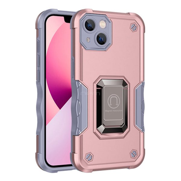 iPhone 14 Plus Magnetic Kickstand Hybrid Case HYB73 RoseGold Online Sale