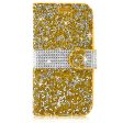 Apple iPhone X XS Diamond Wallet Case DWC03 Gold Online Sale