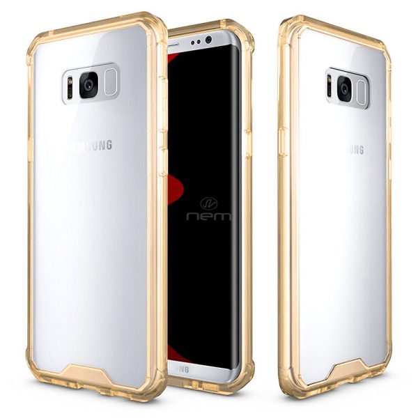 Samsung Galaxy S8 Plus Transparent Bumper Case TPC05 Gold Discount