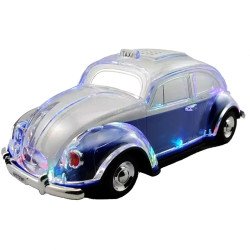 Crystal Clear Beetle Style Design Taxi Car Portable Bluetooth Speaker WS1937 for Phone, Device, Music, USB (Blue) For Cheap