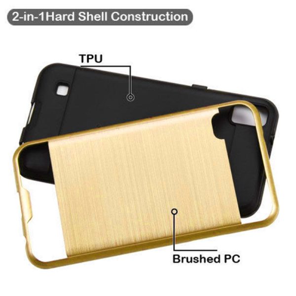 LG X Power K210 Brushed Hybrid Armor Case HYB32 Gold Online