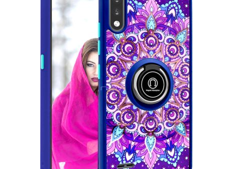 LG K22 Magnetic Ring Stand Design Case TPC20 Purple Hot on Sale