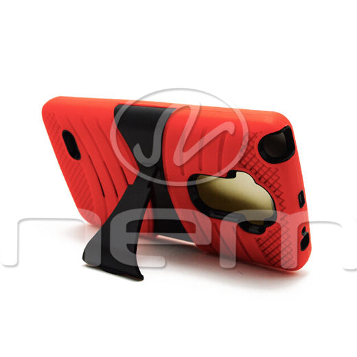 LG G Stylo LS770 Hybrid Case 08  with stand Red Black Online