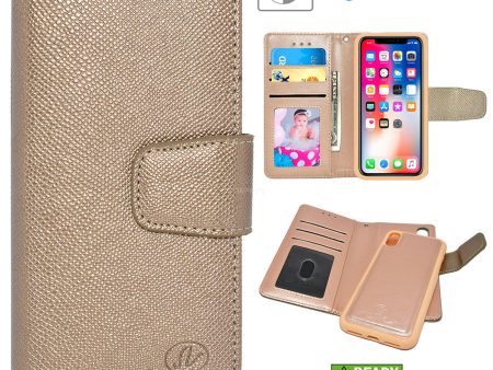 iPhone XS Max Removable Magnetic Wallet Case WCFC12M Gold Online Hot Sale