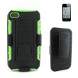 Apple iPhone 4 Clip Black Green w.Black Holster Combo04 Online now