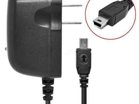 Travel Charger w. Built-In Mini USB   V3 Cable Supply