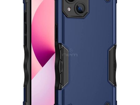 iPhone 14 Plus Non Slip Shockproof Hybrid Case HYB76 Blue Discount