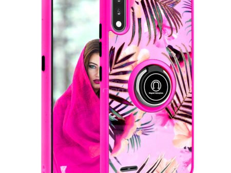 LG K22 Magnetic Ring Stand Design Case TPC20 Pink Online Sale