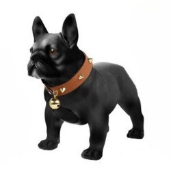 French Bulldog Bluetooth Speaker with Wired Microphone - Powerful Sound, Unique Dog Design M15 for Universal Cell Phone And Bluetooth Device (Black) For Cheap