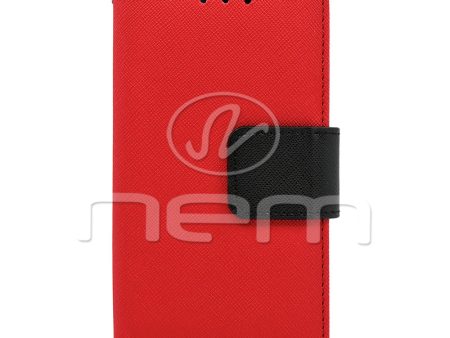 Samsung Galaxy A3 Folio Wallet Case WCFC09 Red Black For Sale