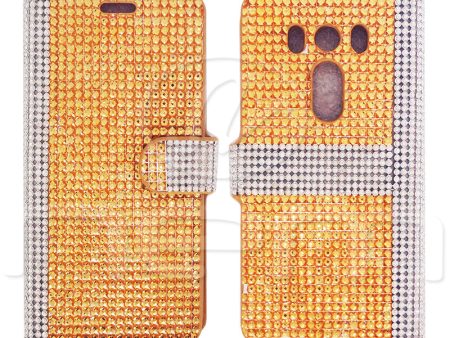 LG V10 Diamond Wallet Case DWC02 Gold Discount