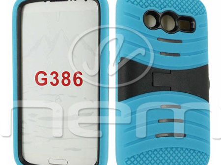 Samsung Galaxy Avant G386 HYB08 withstand Light Blue skin  Black Online Hot Sale