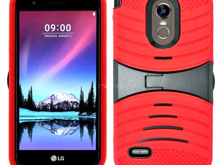 LG G Stylo 3 Hybrid Case 08 w. Stand Red For Sale