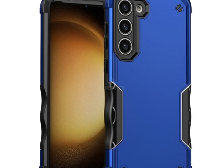 Sam.Galaxy S23 Plus NonSlip Shockproof Hybrid Case HYB76 Blue For Cheap