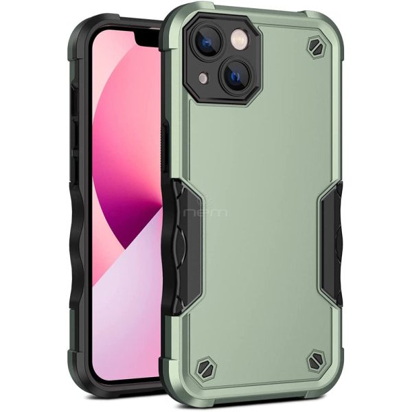 iPhone 14 Plus Non Slip Shockproof Hybrid Case HYB76 Green Discount