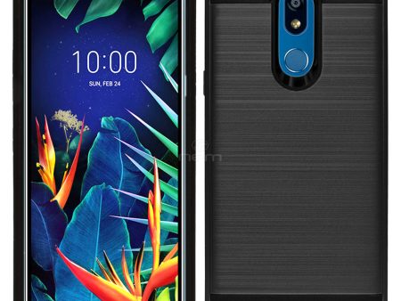 LG K40 X420 K12Plus Brushed Hybrid Case HYB32 Black Cheap